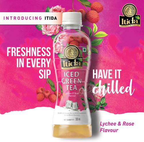 Itida Zero-Sugar Natural Iced Green Tea - LYCHEE & ROSE