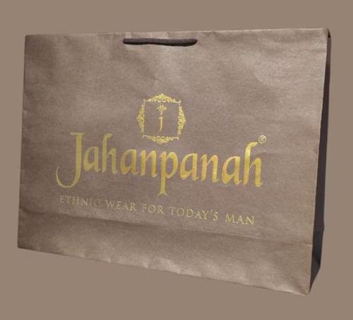 Elegant Kraft Paper Bags with Gold Foiling