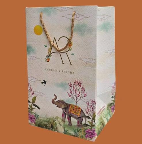 Wedding personalized return gift bags