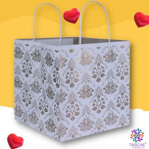 9x9x9 square gold Design paper bags