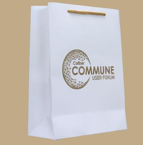 Gold colour printed customized bags