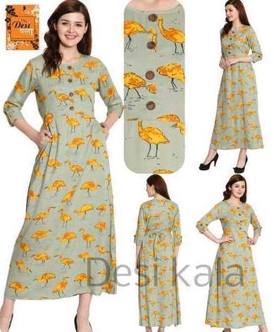 Casual Rayon Ladies Kurti