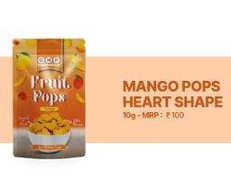 Fruit pops - Mango Pops Heart Shape