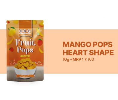 Fruit pops - Mango Pops Heart Shape