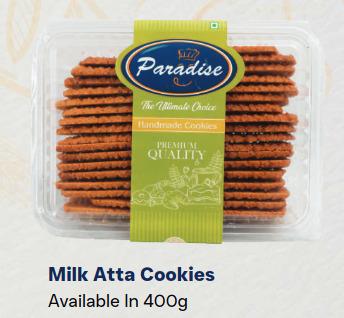 Milk Atta Cookies