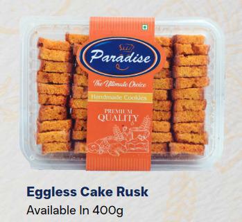 Eggless Cake Rusk
