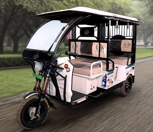 Ohms Electric White Electric Vehicle