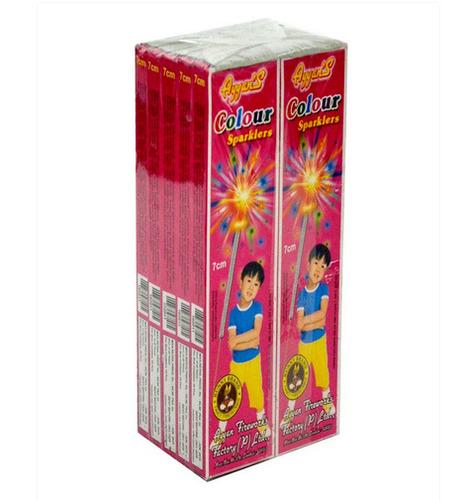 7 cm Coloured Sparklers (Set of 10 boxes)