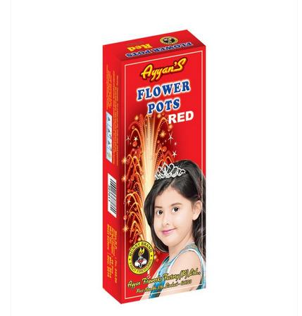 Fountain - Flower Pots Red