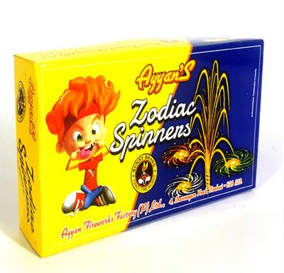 Novelty Fireworks - Zodiac Spinners (Red,Green,Silver)