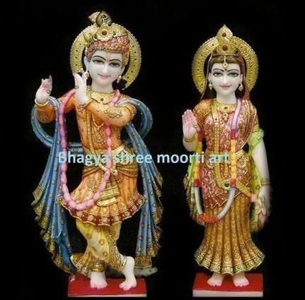 Lord Marble Radha Krishna Idol