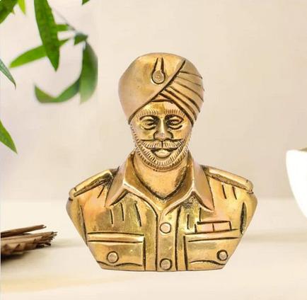 Brass Bhagat Singh Statue