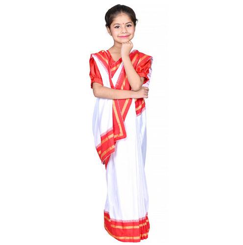 Bengali Dress For Girls Kids Indian States & Folk Dance Costume