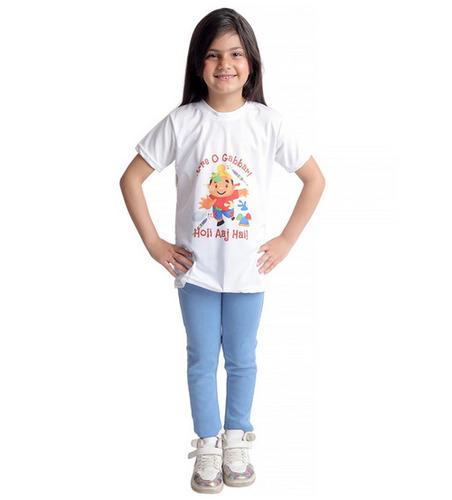 Holi T-Shirts for Kids - Printed Round Neck T-shirts for Boys & Girls