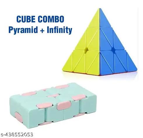 KHELO TOYS Pyramid & Infinity Cube Combo