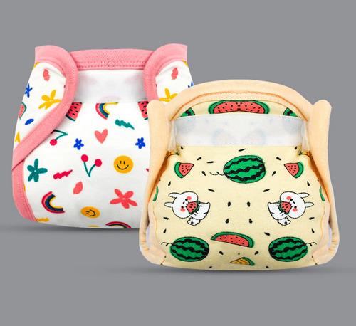 Baby Boy & Baby Girl Cotton Printed Quick Reusable Cloth Velcro Daiper
