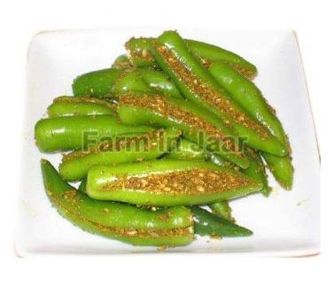 Stuffed Green Chilli Pickle