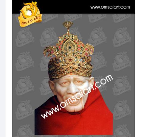 Sai Baba Statue with Crown