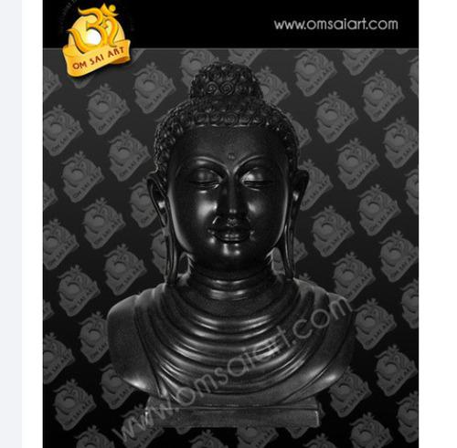 Black marble Buddha Statue