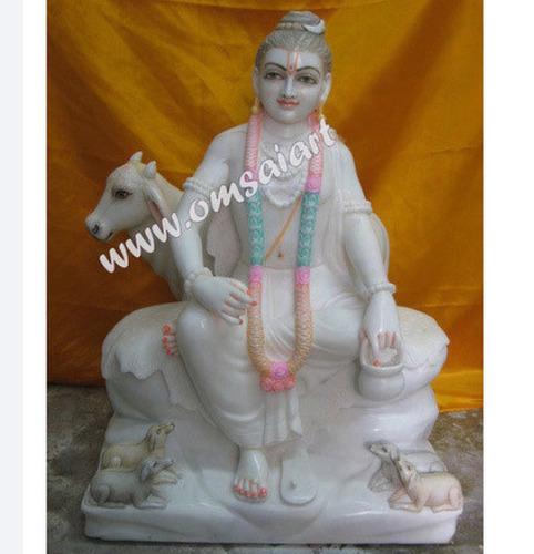 Decorative Marble Dattatreya Statue