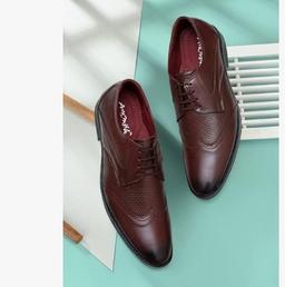 ARAMISH Men's Genuine Leather Lace Formal Shoes