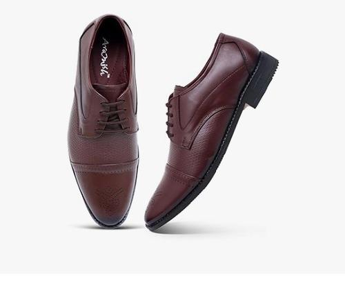 ARAMISH Men's Genuine Leather Lace Formal Shoes