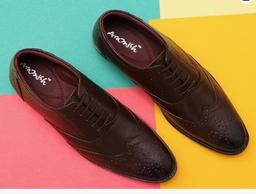 ARAMISH Men's Genuine Leather Lace Formal Shoes