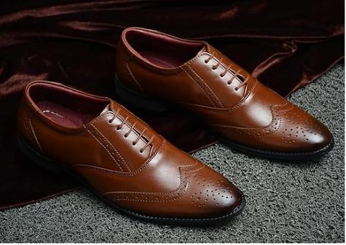 ARAMISH Men's Genuine Leather Lace Formal Shoes