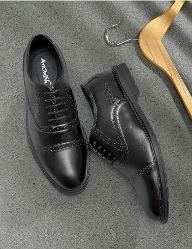 ARAMISH Men's Genuine Leather Lace Formal Shoes