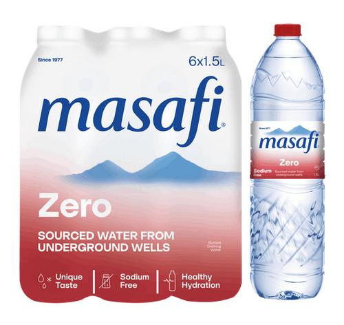 Masafi Zero 1.5L x 6 Natural Drinking Water