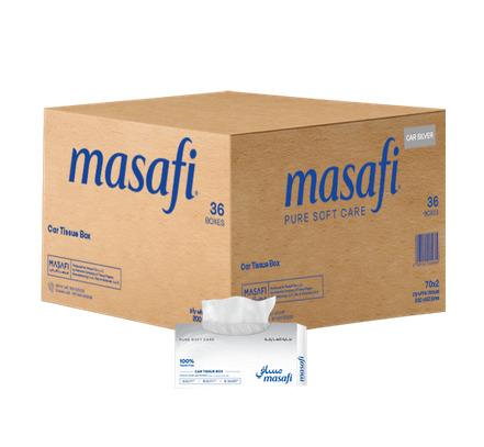 Masafi Car Tissue Pack of 36 x 70 Sheets x 2 Ply