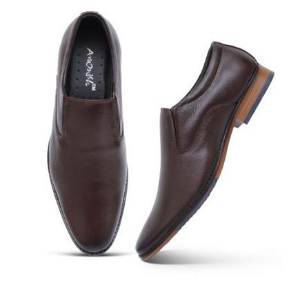 ARAMISH Men's Genuine Leather Lace Formal Shoes