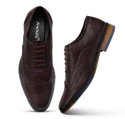 ARAMISH Men's Genuine Leather Lace Formal Shoes