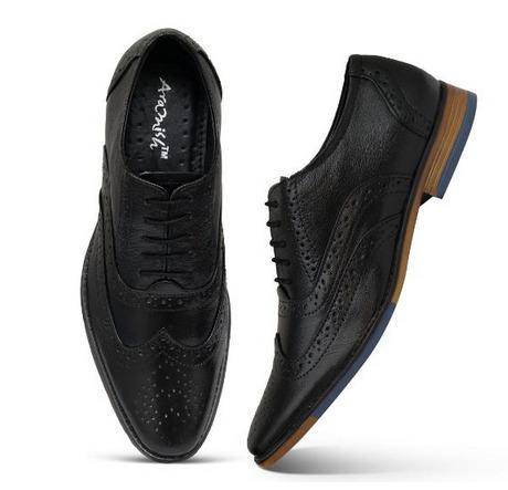 ARAMISH Men's Genuine Leather Lace Formal Shoes