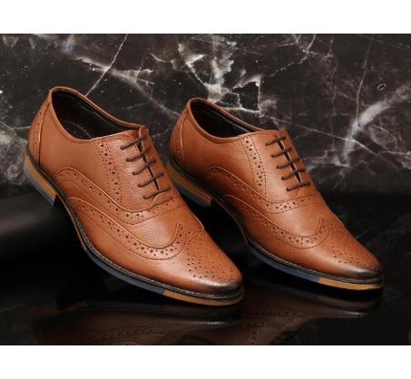 ARAMISH Men's Genuine Leather Lace Formal Shoes