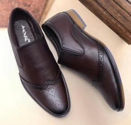 ARAMISH Men's Genuine Leather Lace Formal Shoes