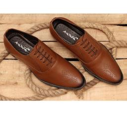 ARAMISH Men's Genuine Leather Lace Formal Shoes