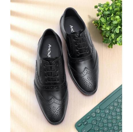 ARAMISH Men's Genuine Leather Lace Formal Shoes