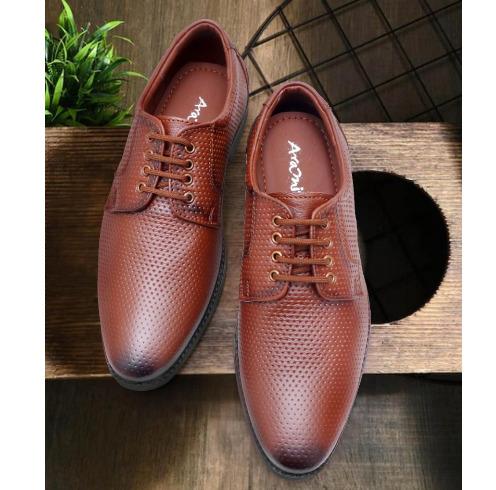 ARAMISH Men's Genuine Leather Lace Formal Shoes