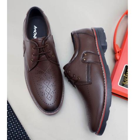 ARAMISH Men's Genuine Leather Lace Formal Shoes