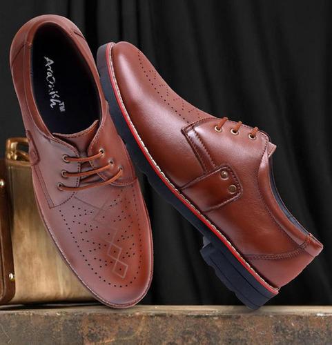 ARAMISH Men's Genuine Leather Lace Formal Shoes