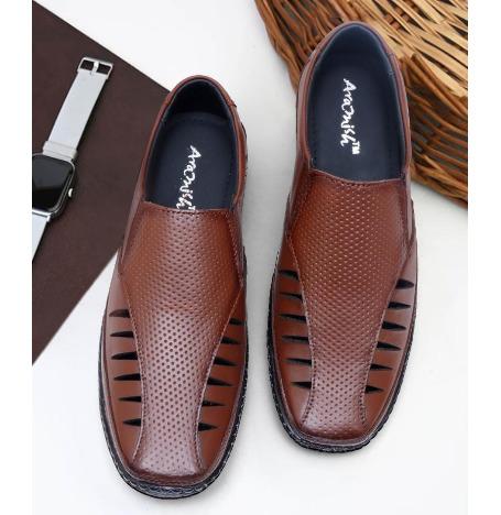 ARAMISH Men's Genuine Leather Lace Formal Shoes