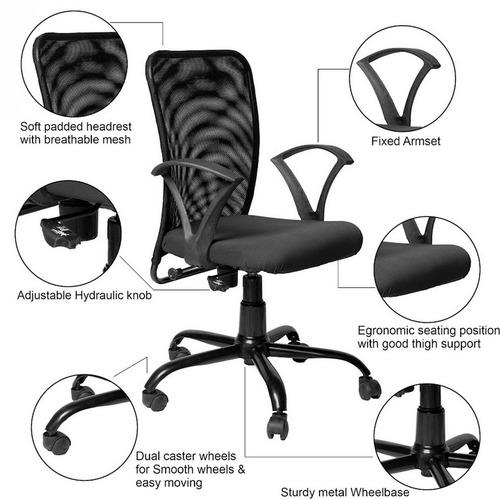 Black Sigma Back Chair