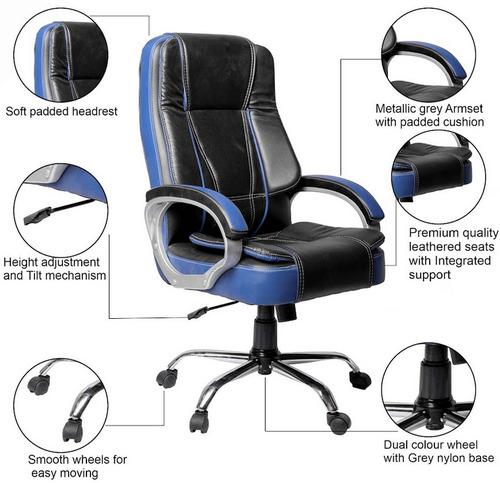 Blue Black Executive Chair