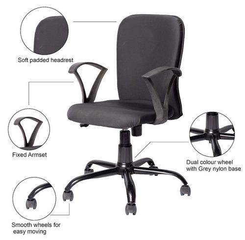 Black Mid Back Mesh Chair