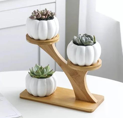 Pumpkin Design ceremic decorative flower pots