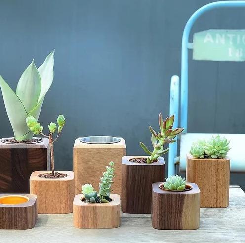 Wooden Planter For Decoration