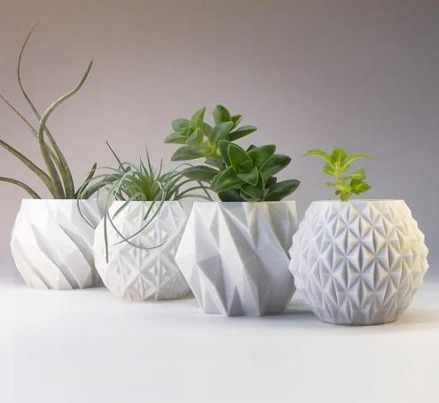 Geometric 3d printed planter V2