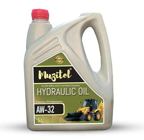 Muzitol AW 32 Heavy Duty Anti Wear Long Lasting Hydraulic Oil for Machines (5 Litre)