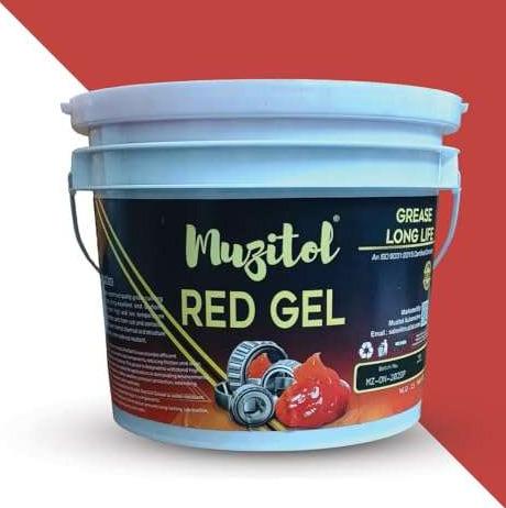 Muzitol Red Gel Ultra Smooth LP-3 Multipurpose Grease (5 KG)